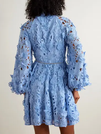 Zimmermann Patience Appliquéd Broderie Anglaise Cotton Mini Dress | Thumbnail 3 Zimmermann Patience Appliquéd Broderie Anglaise Cotton Mini Dress | Thumbnail 3