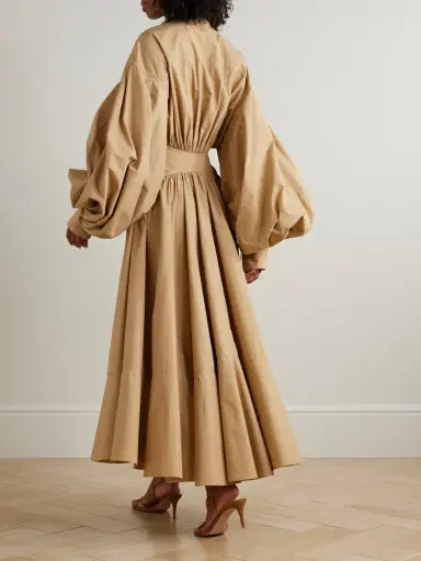 Zimmermann Rebellion Gathered Cotton-poplin Midi Wrap Dress | Thumbnail 3 Zimmermann Rebellion Gathered Cotton-poplin Midi Wrap Dress | Thumbnail 3
