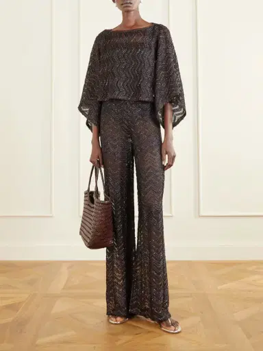 Missoni Sequin-embellished Crochet-knit Wide-leg Pants | Thumbnail 2 Missoni Sequin-embellished Crochet-knit Wide-leg Pants | Thumbnail 2