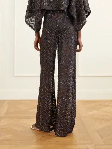 Missoni Sequin-embellished Crochet-knit Wide-leg Pants | Thumbnail 4 Missoni Sequin-embellished Crochet-knit Wide-leg Pants | Thumbnail 4