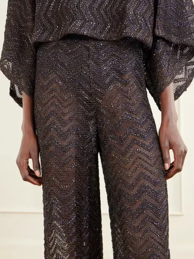 Missoni Sequin-embellished Crochet-knit Wide-leg Pants | Thumbnail 5 Missoni Sequin-embellished Crochet-knit Wide-leg Pants | Thumbnail 5