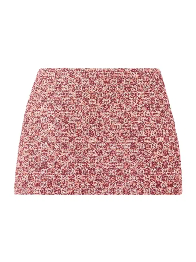 Metallic Tweed Mini Skirt