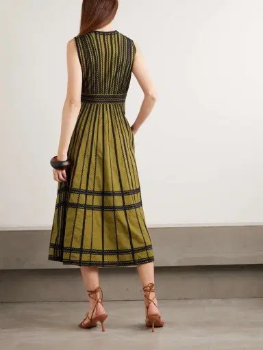 Ulla Johnson Palermo Ricrac And Grosgrain-trimmed Cotton-poplin Midi Dress | Thumbnail 3 Ulla Johnson Palermo Ricrac And Grosgrain-trimmed Cotton-poplin Midi Dress | Thumbnail 3