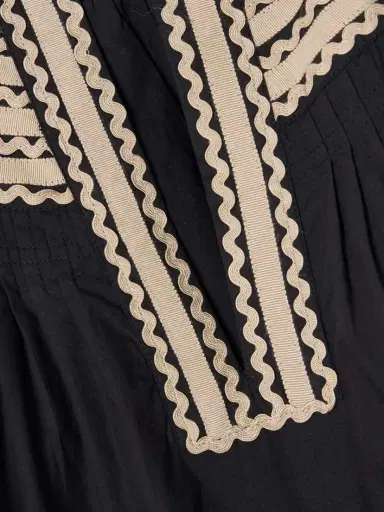 Ulla Johnson Laurenza Ricrac And Grosgrain-trimmed Cotton-poplin Blouse | Thumbnail 4 Ulla Johnson Laurenza Ricrac And Grosgrain-trimmed Cotton-poplin Blouse | Thumbnail 4