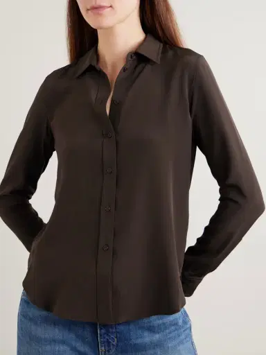 Nili Lotan Gaia Silk Crepe De Chine Shirt | Thumbnail 3 Nili Lotan Gaia Silk Crepe De Chine Shirt | Thumbnail 3