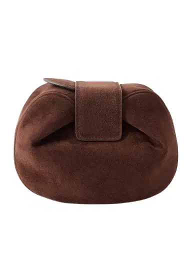 Gabriela Hearst Soft Demi Suede Clutch | Thumbnail 1 Gabriela Hearst Soft Demi Suede Clutch | Thumbnail 1