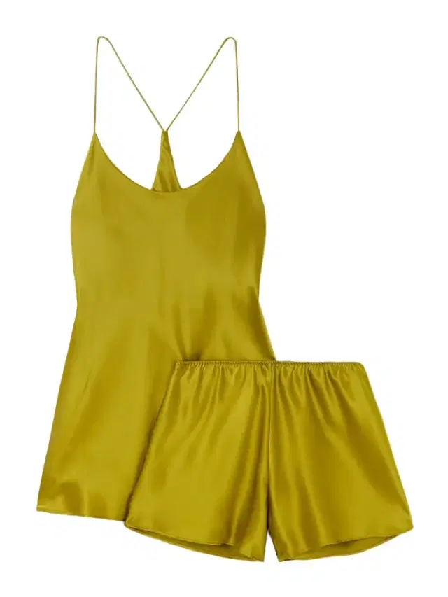 Bella Silk-satin Pajama Set