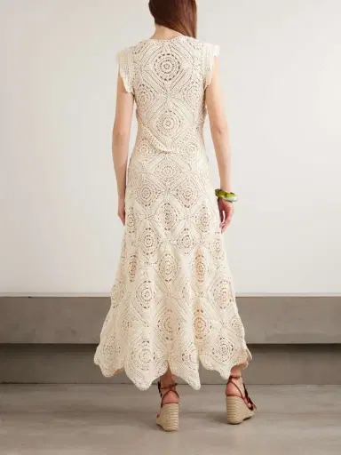 Ulla Johnson Annalisa Crocheted Cotton Maxi Dress | Thumbnail 3 Ulla Johnson Annalisa Crocheted Cotton Maxi Dress | Thumbnail 3