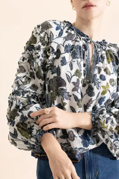 Ulla Johnson Azrou Blouse | Thumbnail 3