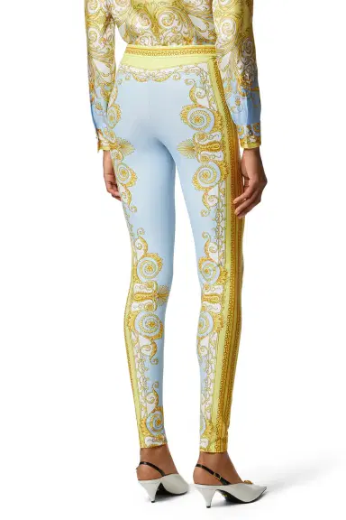 Versace Printed Legging - Pale Yellow Blue | Thumbnail 3