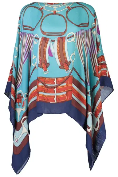 RANI ARABELLA Printed Poncho | Thumbnail 1