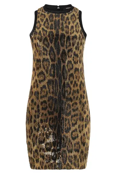 Roberto Cavalli Sequined Leopard Mini Dress | Thumbnail 1