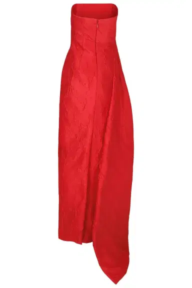 MONIQUE LHUILLIER Strapless Drape Train Gown | Thumbnail 2 MONIQUE LHUILLIER Strapless Drape Train Gown | Thumbnail 2