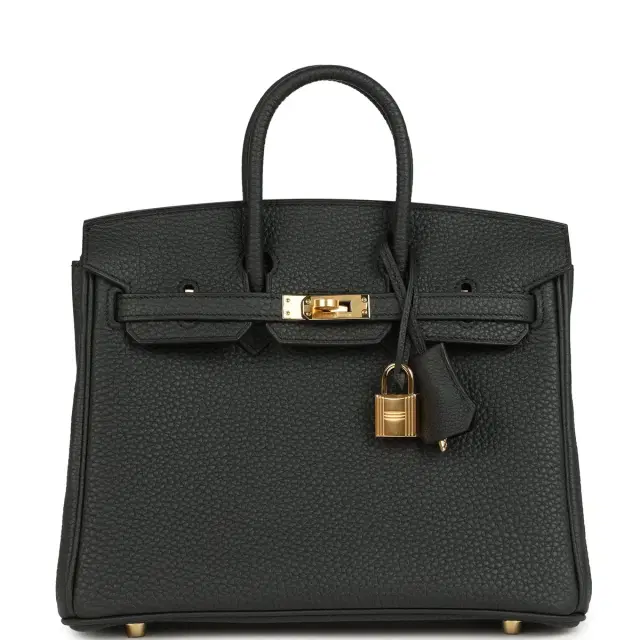 hermes Hermes Birkin 25 Plomb Togo Gold Hardware