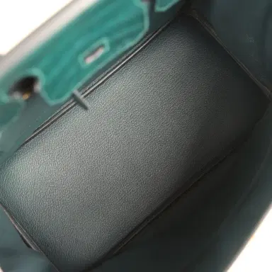HERMÈS Hermes Birkin 30 Vert Cypress Togo and Matte Alligator Touch Gold Hardware | Thumbnail 8 HERMÈS Hermes Birkin 30 Vert Cypress Togo and Matte Alligator Touch Gold Hardware | Thumbnail 8