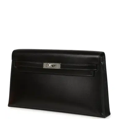 HERMÈS Hermes Kelly Elan Black Box Palladium Hardware | Thumbnail 5