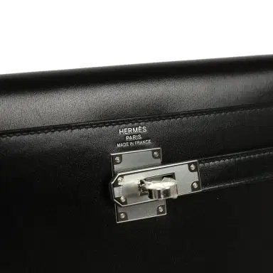 HERMÈS Hermes Kelly Elan Black Box Palladium Hardware | Thumbnail 7