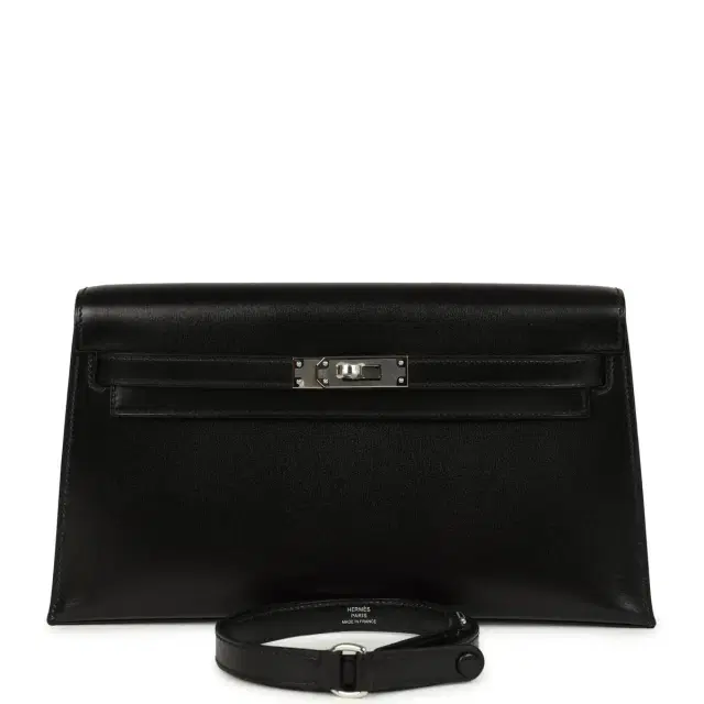 hermes Hermes Kelly Elan Black Box Palladium Hardware