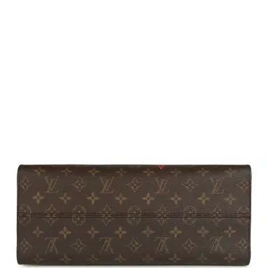 Louis Vuitton Louis Vuitton On The Go Fall In Love MM Tote Black, Red, Brown Monogram Gold Hardware | Thumbnail 6 Louis Vuitton Louis Vuitton On The Go Fall In Love MM Tote Black, Red, Brown Monogram Gold Hardware | Thumbnail 6