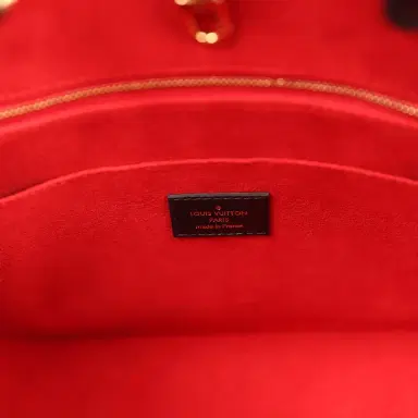 Louis Vuitton Louis Vuitton On The Go Fall In Love MM Tote Black, Red, Brown Monogram Gold Hardware | Thumbnail 9 Louis Vuitton Louis Vuitton On The Go Fall In Love MM Tote Black, Red, Brown Monogram Gold Hardware | Thumbnail 9