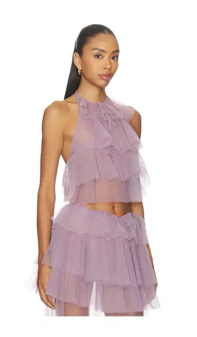 Aknvas Bodil Tulle Ruffle Top | Thumbnail 2 Aknvas Bodil Tulle Ruffle Top | Thumbnail 2