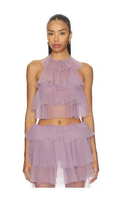 Aknvas Bodil Tulle Ruffle Top | Thumbnail 1 Aknvas Bodil Tulle Ruffle Top | Thumbnail 1