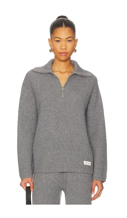 4th & Reckless Bethanie Half Zip Knit Jumper