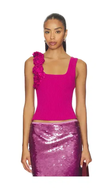 Aje Emmy Flower Knit Tank Top | Thumbnail 1