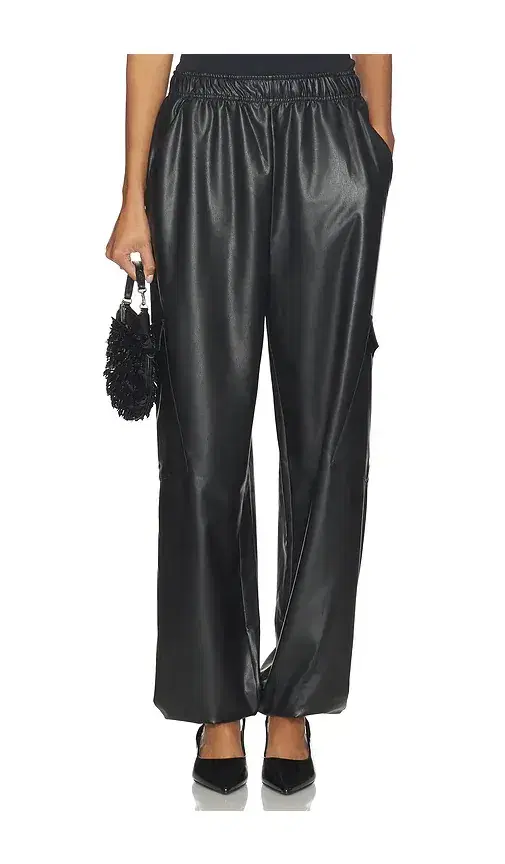 LaPointe Textured Faux Leather Jogger