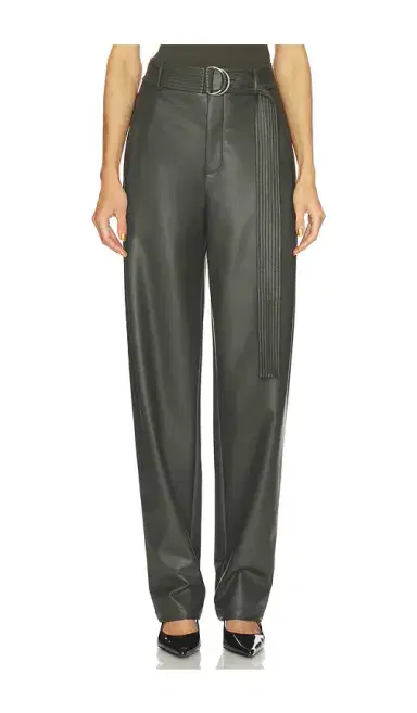 Lapointe Faux Leather Belted Tapered | Thumbnail 1