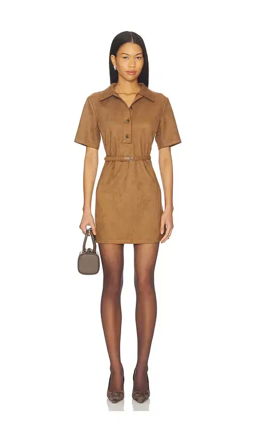 Elodie the Label Ace Faux Suede Mini Dress