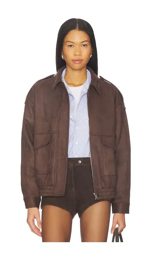 Elio Faux Suede Jacket