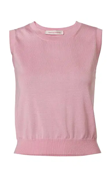 Carolina Herrera Silk-Cotton Knit Top | Thumbnail 1 Carolina Herrera Silk-Cotton Knit Top | Thumbnail 1