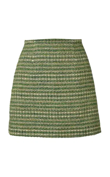 Carolina Herrera High-Rise Cotton-Blend Tweed Mini Skirt | Thumbnail 1
