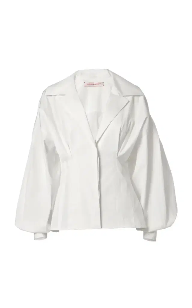 Carolina Herrera Fitted-Waist Stretch-Cotton Shirt