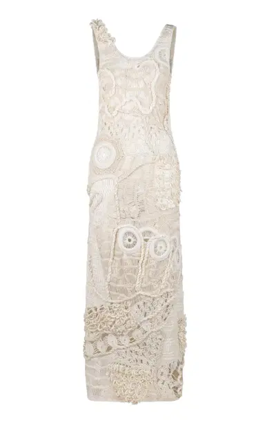 Heirlome India Freeform Crochet Silk-Cotton Maxi Dress | Thumbnail 1