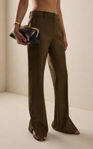 Heirlome Petula Mid-Rise Straight-Leg Silk Trouser | Thumbnail 3