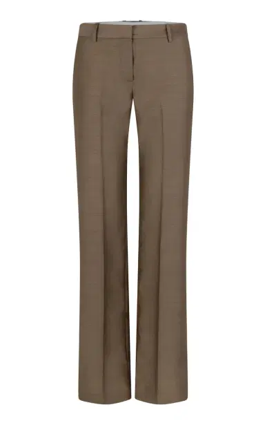 Heirlome Petula Mid-Rise Straight-Leg Silk Trouser | Thumbnail 1