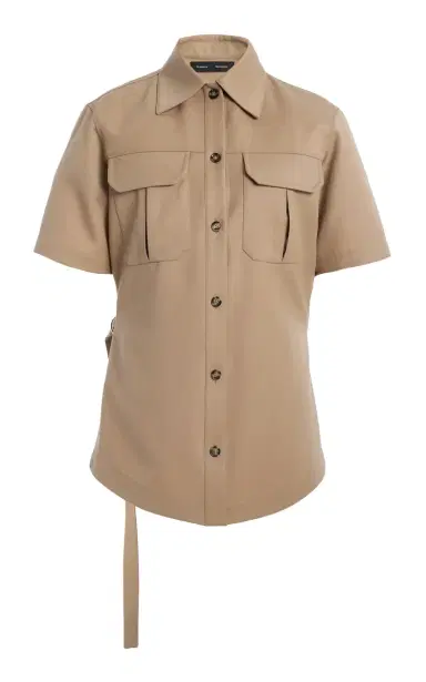 Proenza Schouler Nali Wool Gabardine Top | Thumbnail 2