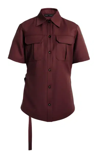Proenza Schouler Nali Wool Gabardine Top | Thumbnail 1