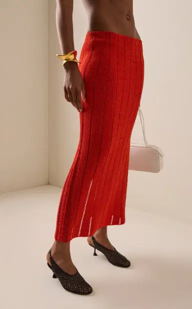 Proenza Schouler Maelle Tweed Midi Skirt | Thumbnail 3