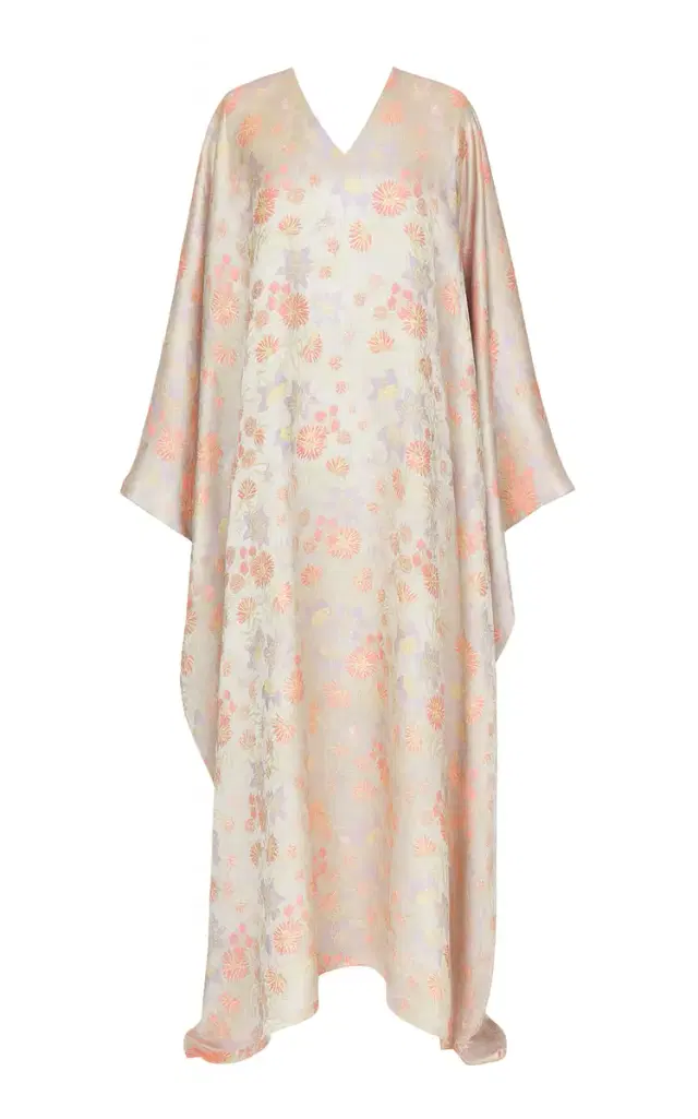 Dima Ayad Floral-Print Maxi Kaftan