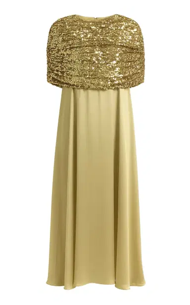 Dima Ayad Gathered Sequined-Top Maxi Dress | Thumbnail 1