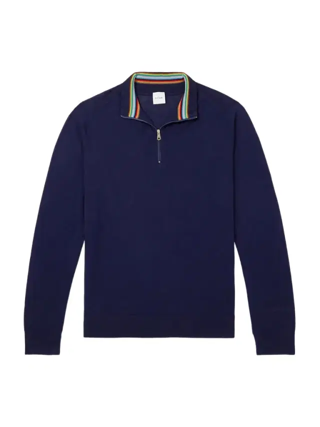 Paul Smith Merino Wool Half-Zip Sweater - Men