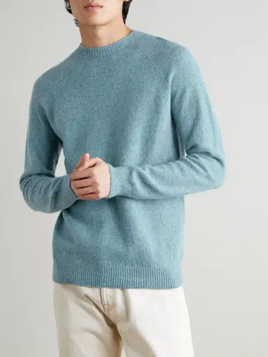 Sunspel Wool Sweater - Men | Thumbnail 3 Sunspel Wool Sweater - Men | Thumbnail 3