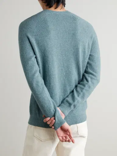 Sunspel Wool Sweater - Men | Thumbnail 4 Sunspel Wool Sweater - Men | Thumbnail 4