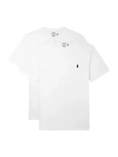 Polo Ralph Lauren Set of Two Slim-Fit Logo-Embroidered Cotton-Jersey T-Shirts - Men | Thumbnail 1 Polo Ralph Lauren Set of Two Slim-Fit Logo-Embroidered Cotton-Jersey T-Shirts - Men | Thumbnail 1