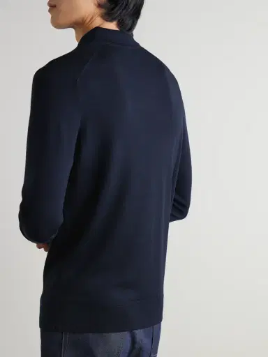 Sunspel Slim-Fit Merino Wool Polo Shirt - Men | Thumbnail 4 Sunspel Slim-Fit Merino Wool Polo Shirt - Men | Thumbnail 4