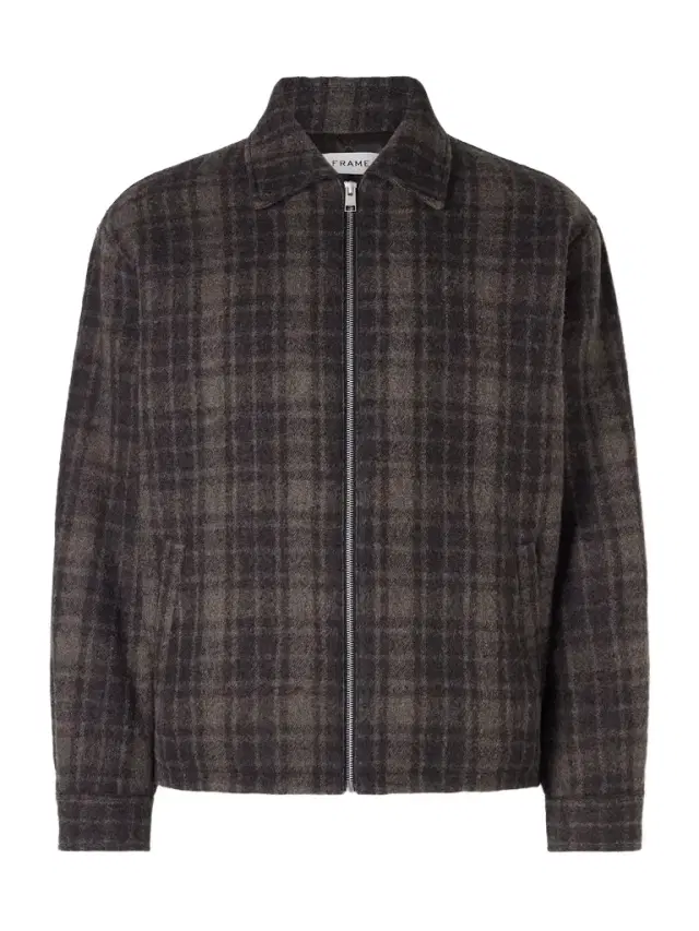 Padded Checked Virgin Wool-Tweed Blouson Jacket - Men