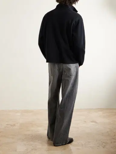 Our Legacy Cropped Cotton-Jersey Zip-Up Sweatshirt - Men | Thumbnail 4